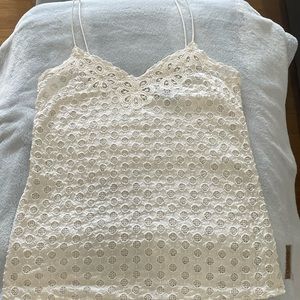 French Connection Structured Eyelet Camisole